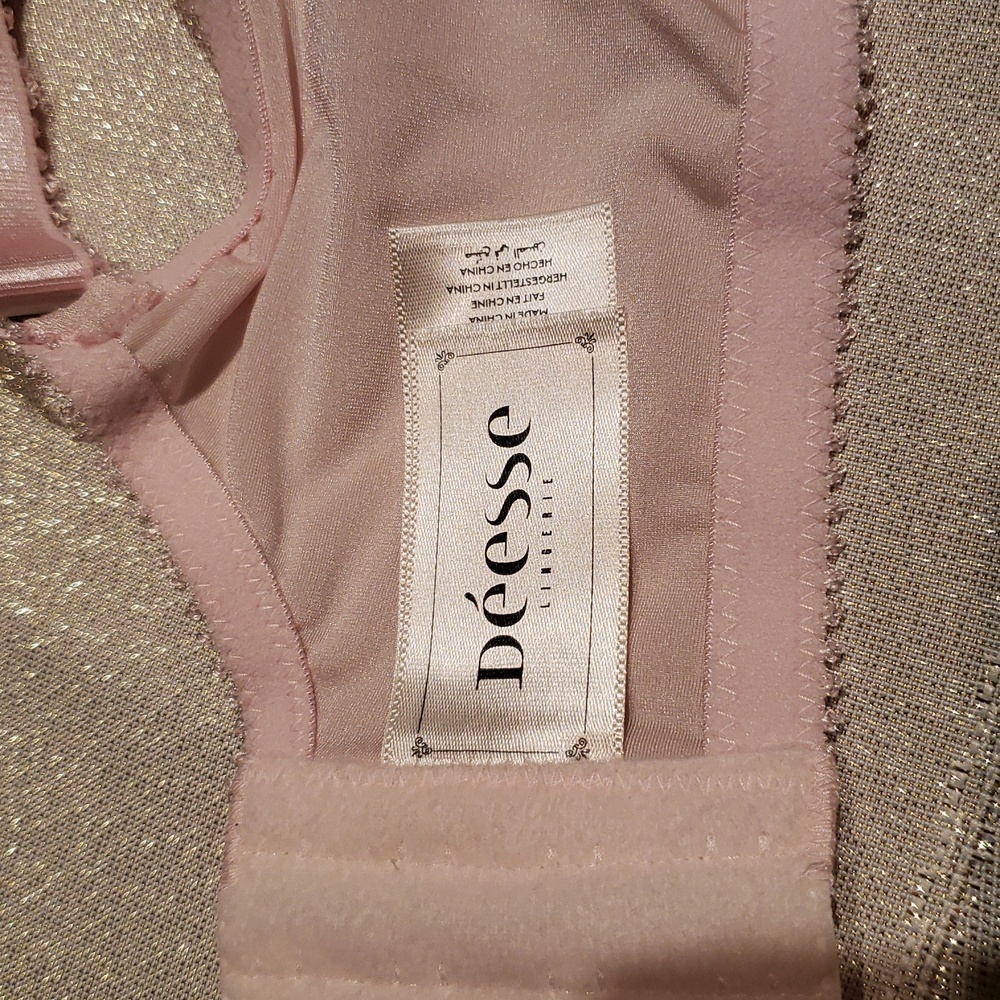 Déesse Lingerie by 'Femme Couture' Underwire Balconette Full BRA NEW BLACK Plus - Picture 14 of 16